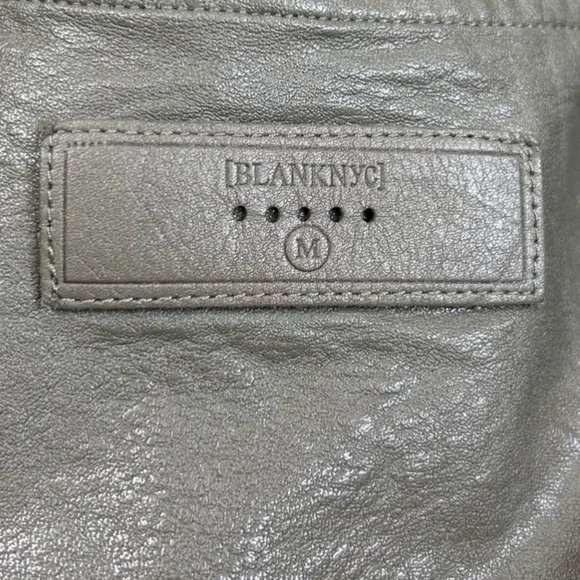 NEW Anthropologie Blank NYC Medium Draped Moto Jacket Vegan Suede Asymmetrical - Picture 11 of 16